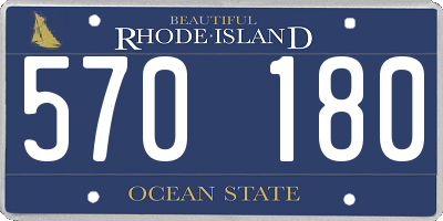 RI license plate 570180