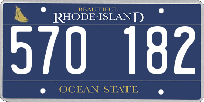 RI license plate 570182