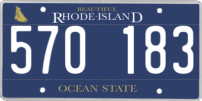 RI license plate 570183