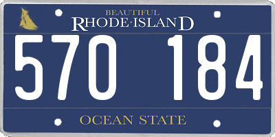 RI license plate 570184