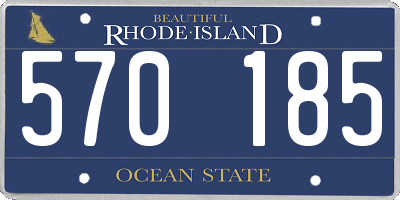 RI license plate 570185