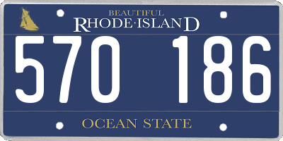 RI license plate 570186