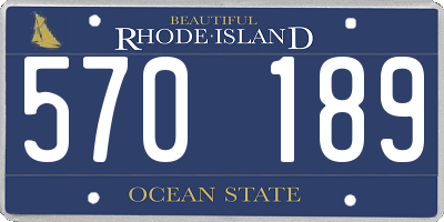RI license plate 570189
