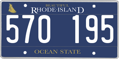 RI license plate 570195