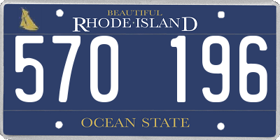 RI license plate 570196