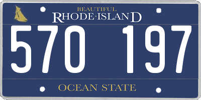 RI license plate 570197