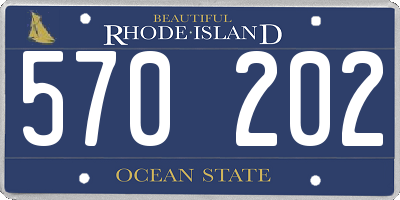 RI license plate 570202