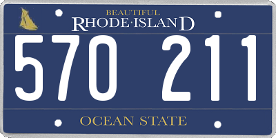 RI license plate 570211
