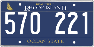 RI license plate 570221