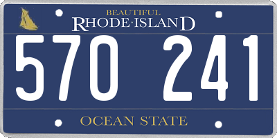 RI license plate 570241