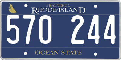 RI license plate 570244