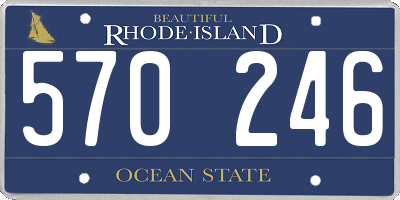 RI license plate 570246