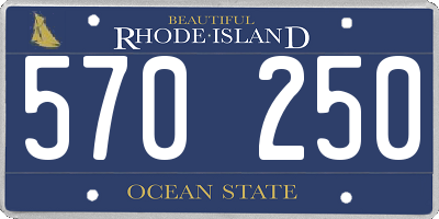 RI license plate 570250