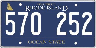 RI license plate 570252
