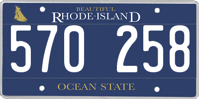 RI license plate 570258