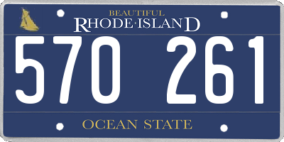 RI license plate 570261