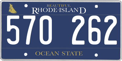 RI license plate 570262