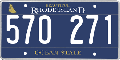 RI license plate 570271
