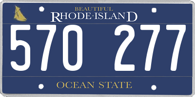 RI license plate 570277