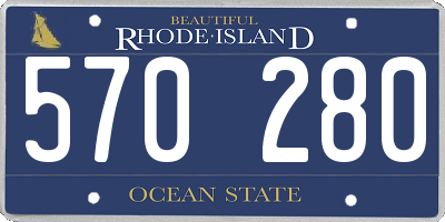RI license plate 570280