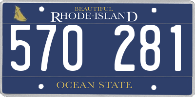 RI license plate 570281