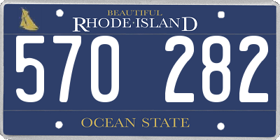 RI license plate 570282