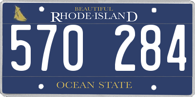 RI license plate 570284