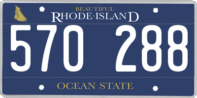 RI license plate 570288