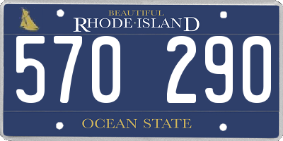 RI license plate 570290