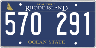 RI license plate 570291