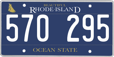 RI license plate 570295