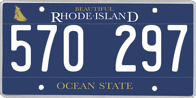 RI license plate 570297