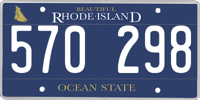 RI license plate 570298