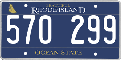 RI license plate 570299