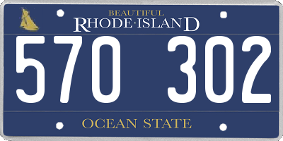 RI license plate 570302