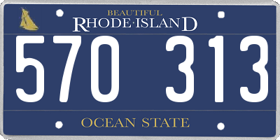 RI license plate 570313