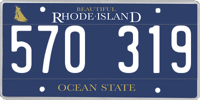 RI license plate 570319