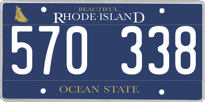 RI license plate 570338