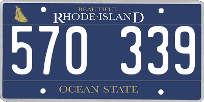 RI license plate 570339