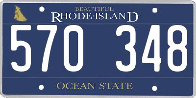 RI license plate 570348