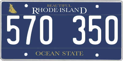 RI license plate 570350