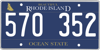 RI license plate 570352