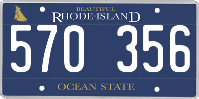 RI license plate 570356