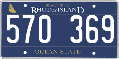 RI license plate 570369