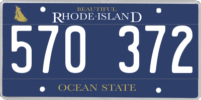 RI license plate 570372