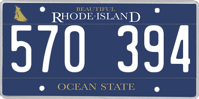 RI license plate 570394