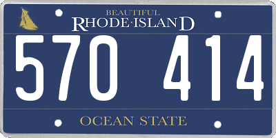 RI license plate 570414