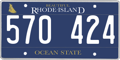RI license plate 570424