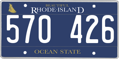 RI license plate 570426