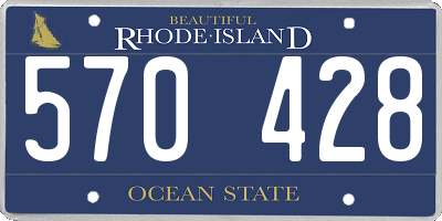RI license plate 570428